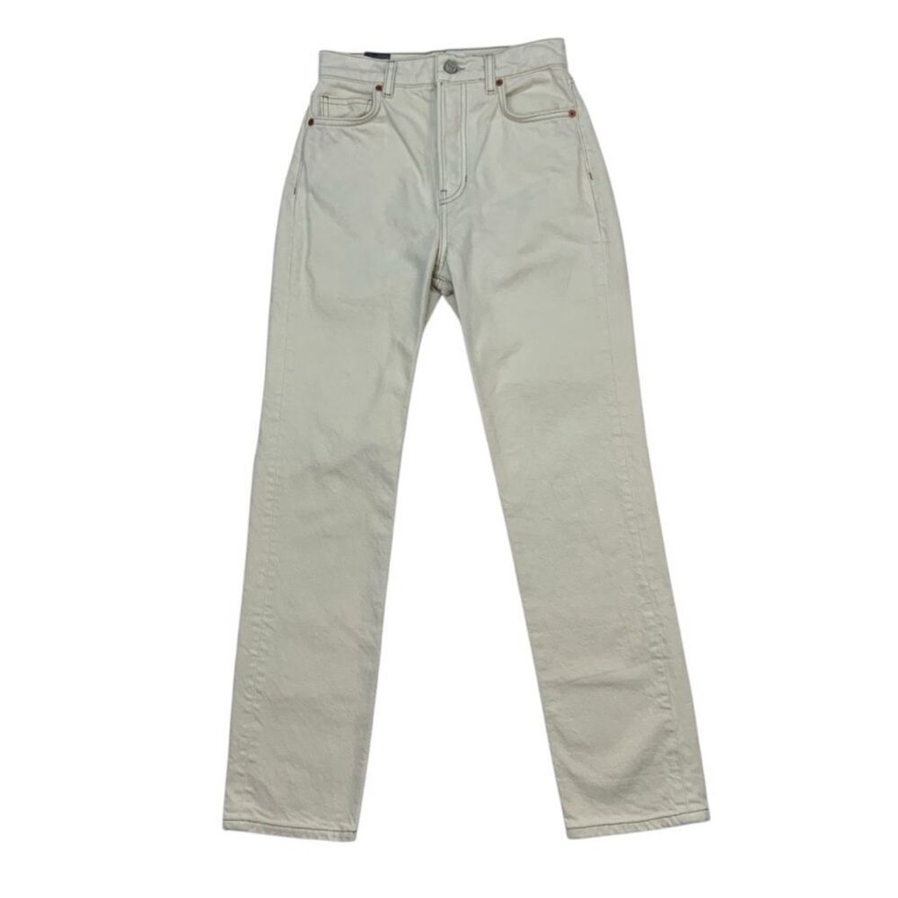 Reformation Cynthia High Rise Straight Jeans Bone New with tags! - Picture 6 of 16
